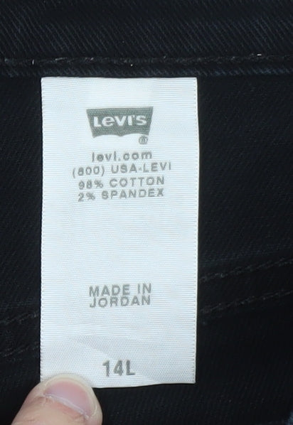 Levi's Women's Black 14L Straight Leg Stretch Jeans Tall Fit