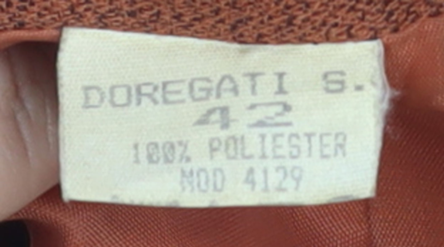 Doregati Women’s Brown Classic Blazer Size 14 Polyester Jacket