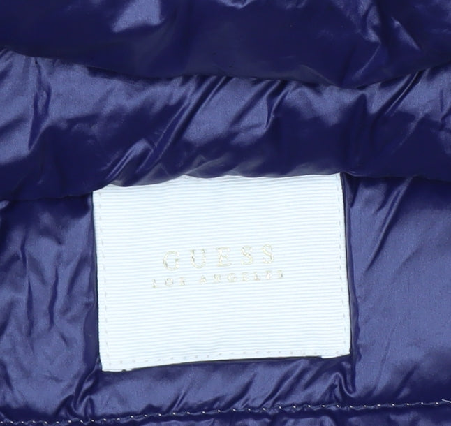 Guess Girls Beige Puffer Jacket 8 Years Lightweight Quilted Winter Coat