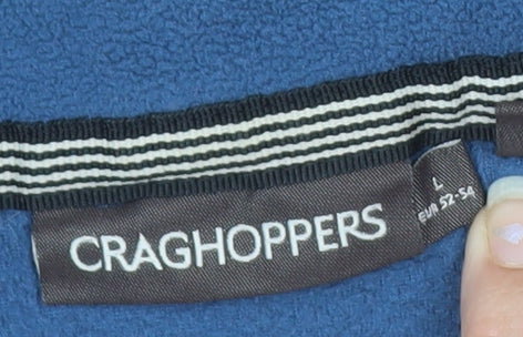 Craghoppers Men Blue Fleece Full Zip Jacket Size L 42in