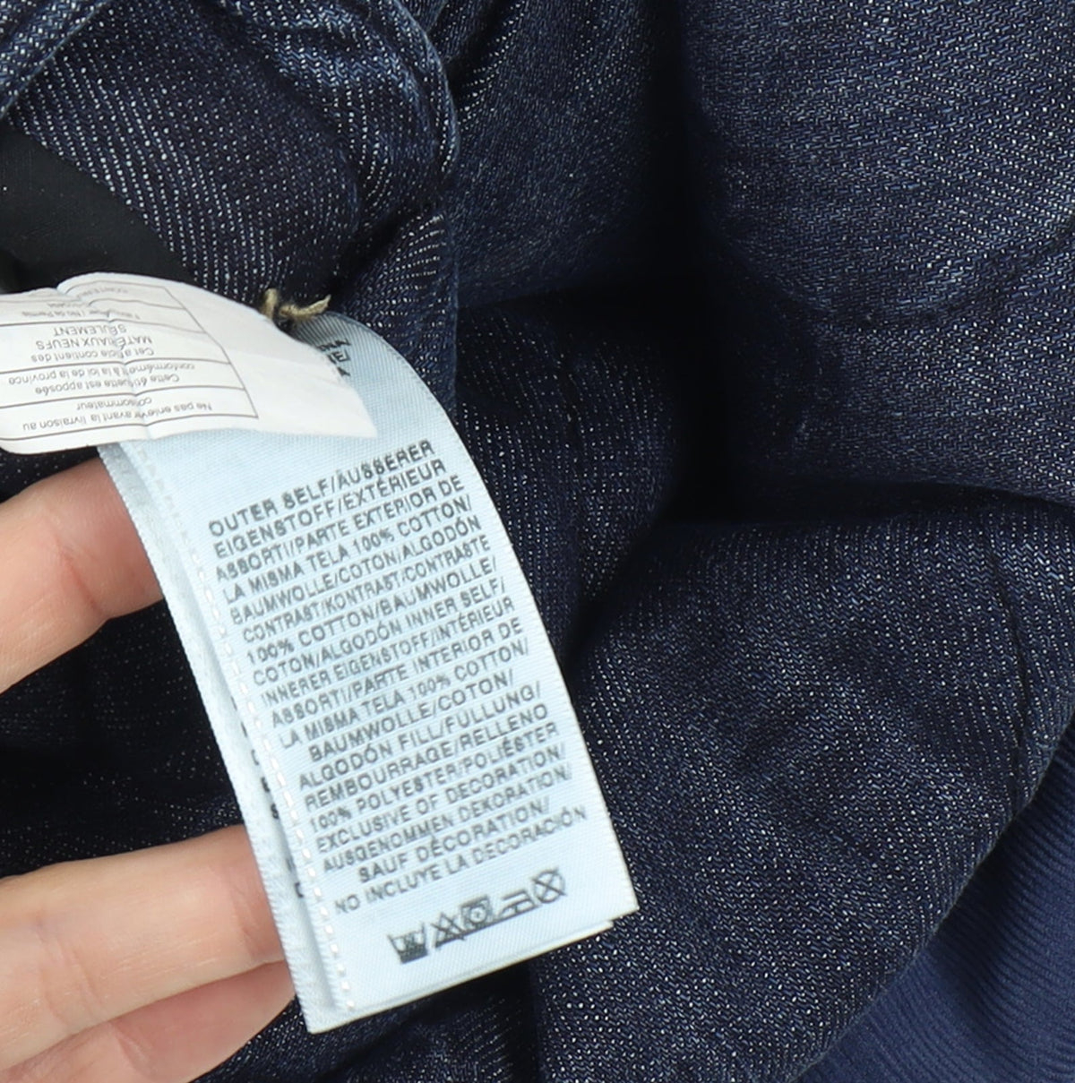 Additional view of True Religion Reversible Men's Blue Quilted Denim Waistcoat, size XL, Casual