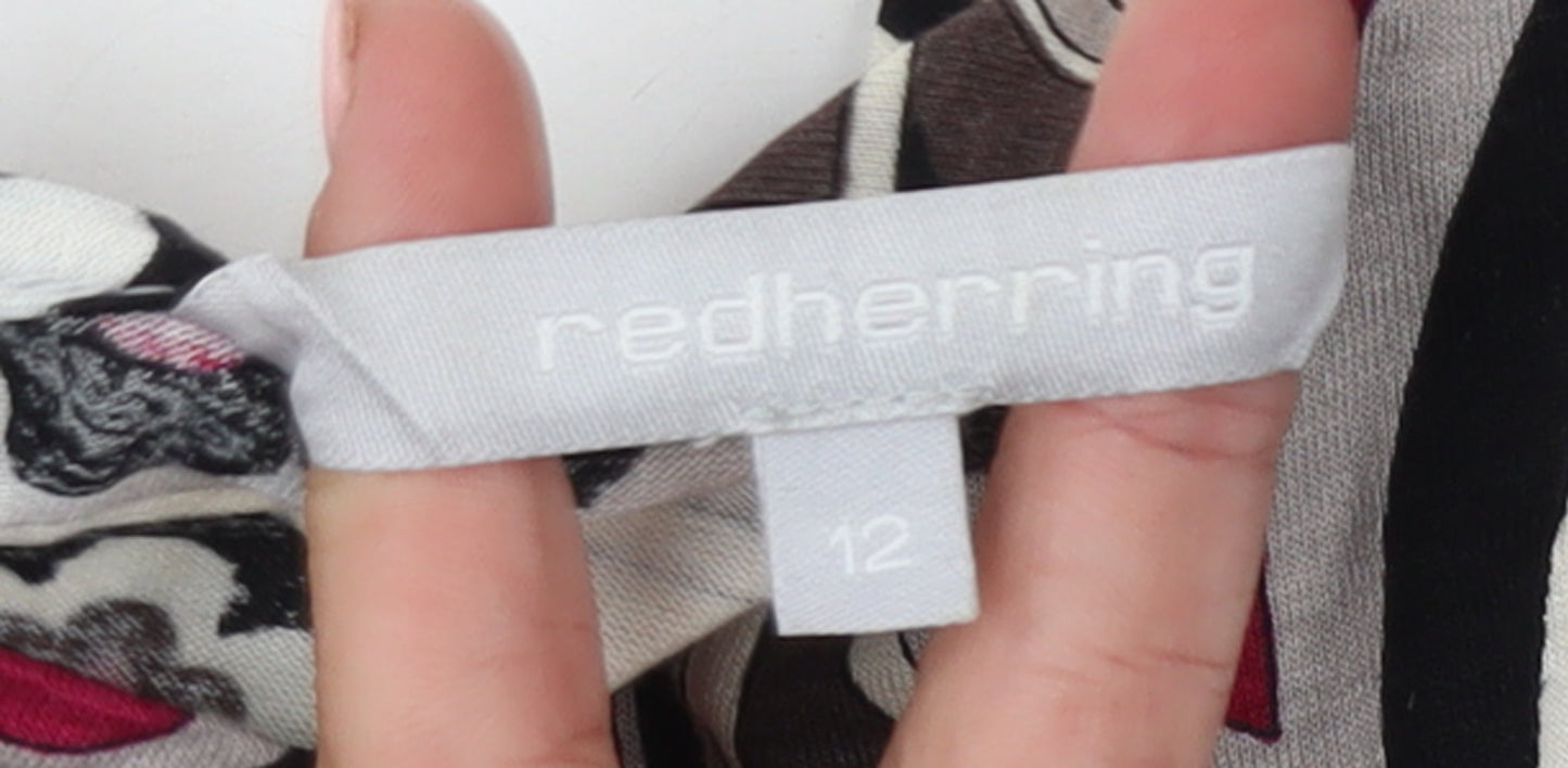 Red Herring Women’s Multicoloured Size 12 Shift Dress