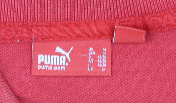 Puma Ducati Red Short Sleeve Men's Polo Shirt Size M