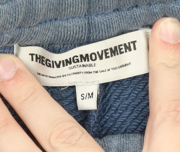 The Giving Movement Men's Blue Regular Fit Sweatpants S