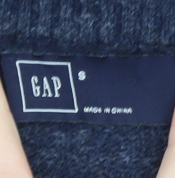 Gap Men's Blue Full Zip Knit Hoodie Size S