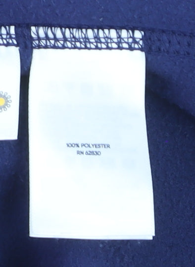Lands' End Men's Blue Fleece Full Zip Jacket Size L