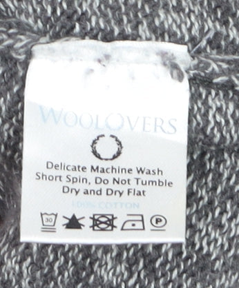 WoolOvers Men's Grey Cotton Crew Neck Jumper XL