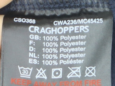 Craghoppers Womens Blue Full Zip Fleece Jacket UK 18 Regular Fit