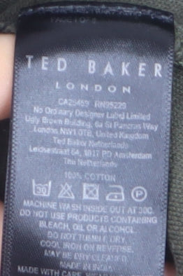 Ted Baker Men's Green XL Pullover Hoodie Cotton Lightweight
