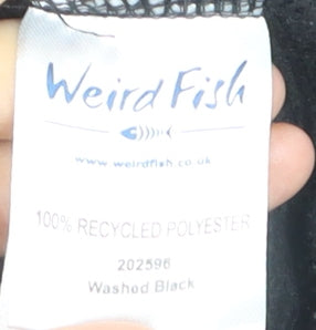 Weird Fish Men's Black Fleece 1/4 Zip Pullover Sweatshirt M