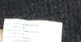 H&M L.O.G.G. Women's Brown Roll Neck Lambswool Jumper M
