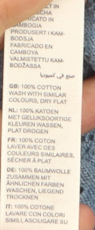 Fat Face Women Blue Size 8 Knit Long Sleeve Cotton Jumper