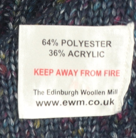 ISLE Women’s Blue Cable-Knit Jumper Size M 14-16 Crew Neck