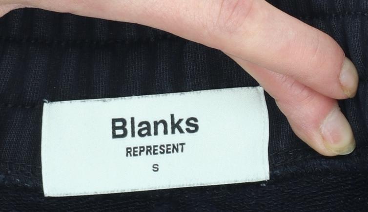 Represent Mens Black Sweat Shorts S Elastic Waist Casual