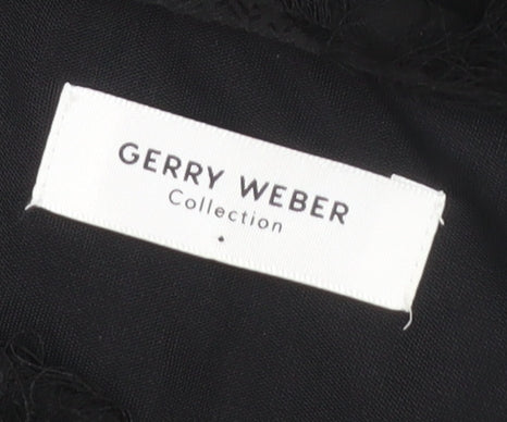 Gerry Weber Women’s Black Textured Shift Dress Size 14 Formal