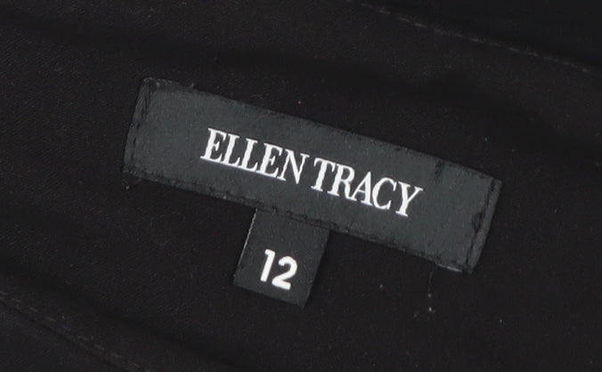 Ellen Tracy Womens Black Size 12 Fit & Flare Sleeveless Dress