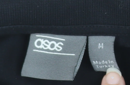 ASOS Men's Black Regular Fit Short Sleeve Polo Shirt Size M