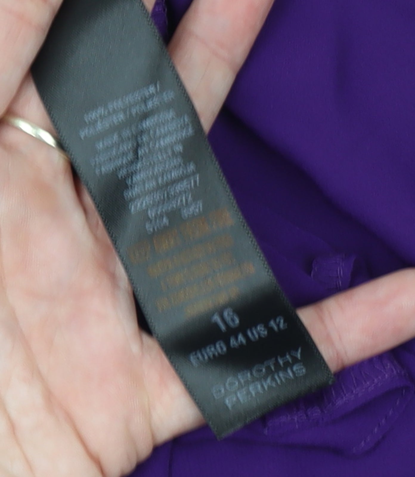 Dorothy Perkins Women's Purple Sleeveless Tank Top Size 16