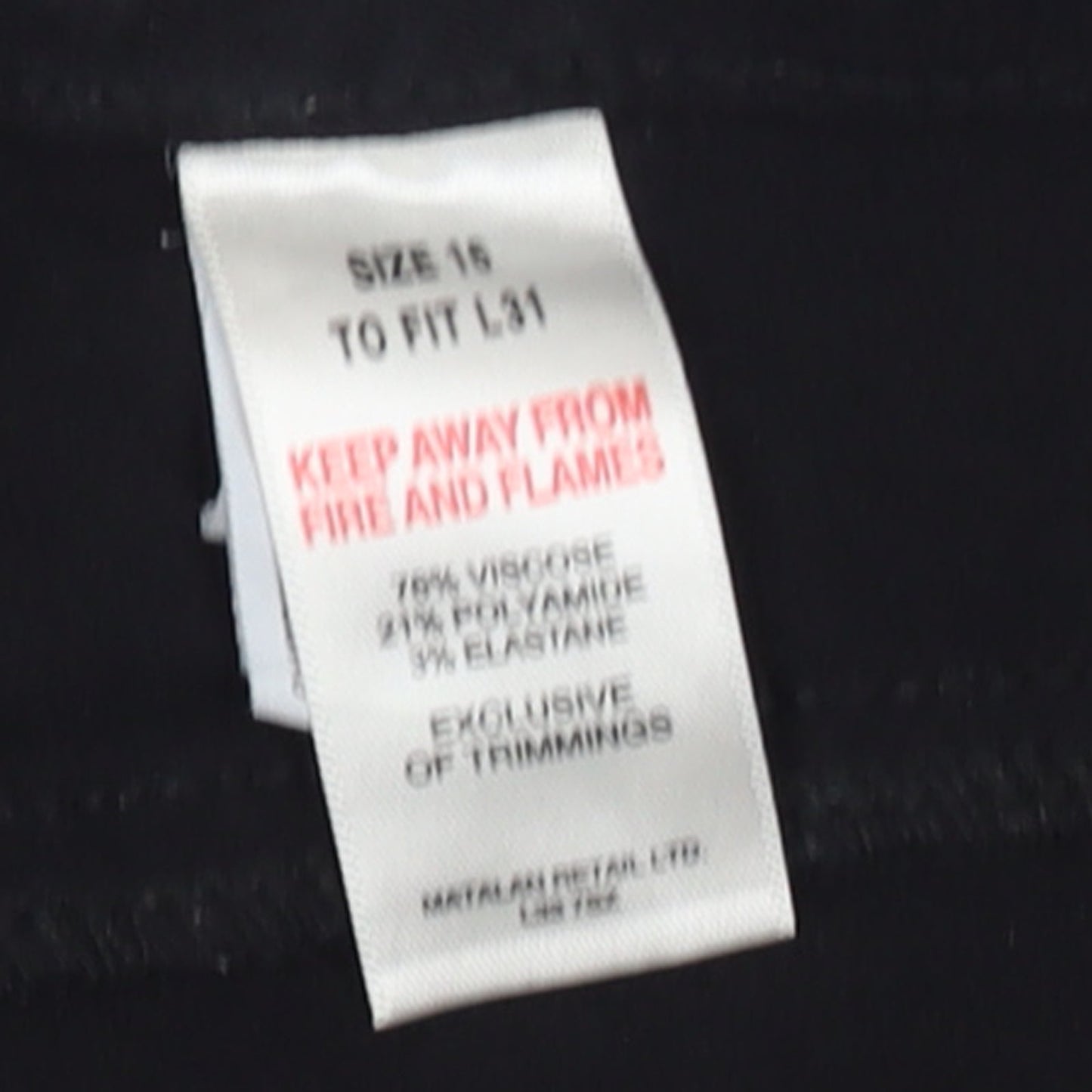 Papaya Women’s Black Animal Print Stretch Jeggings Size 16