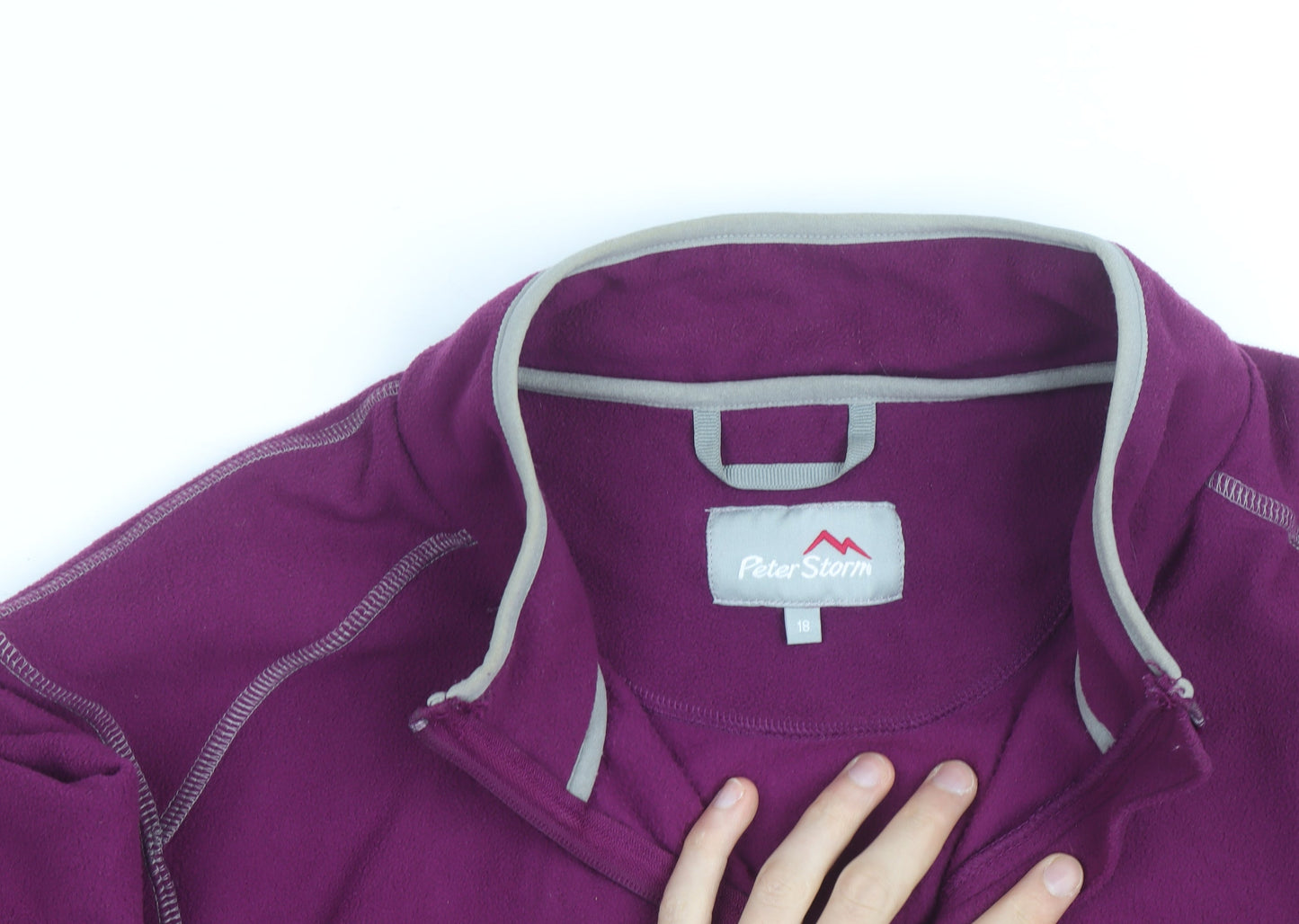 Peter Storm Womens Purple Full Zip Fleece Jacket Size 18