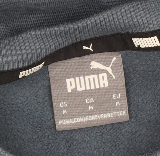 Puma Men's Blue Crew Neck Pullover Sweatshirt Size M