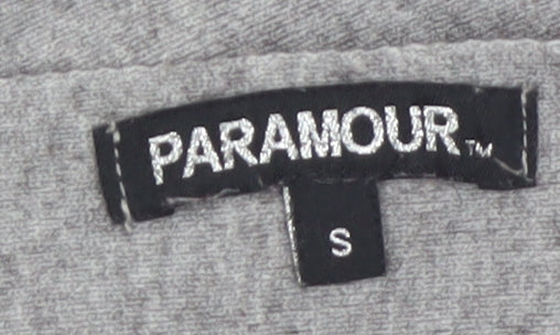 Paramour Women's Grey Beaded Knit Pullover Jumper Size S
