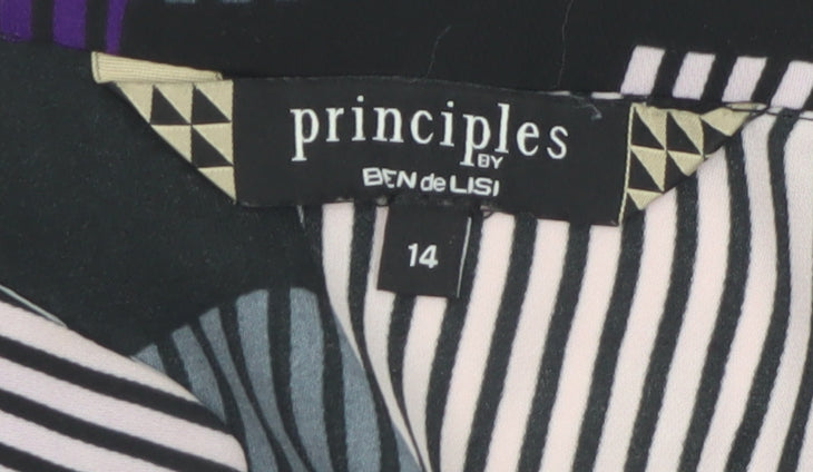Principles by Ben de Lisi Women’s Multicoloured Geometric Shift Dress Size 14