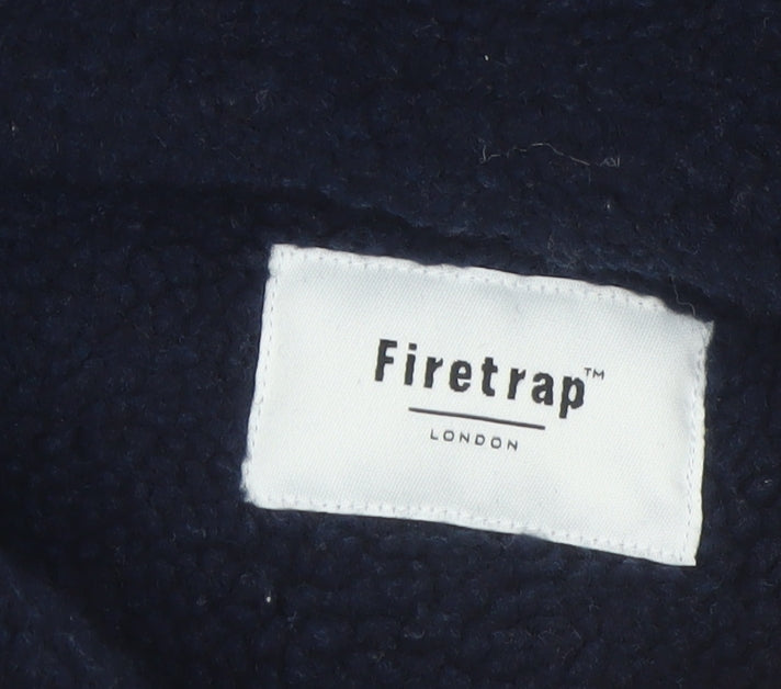 Firetrap Men's Blue Check Flannel Shirt Jacket XL
