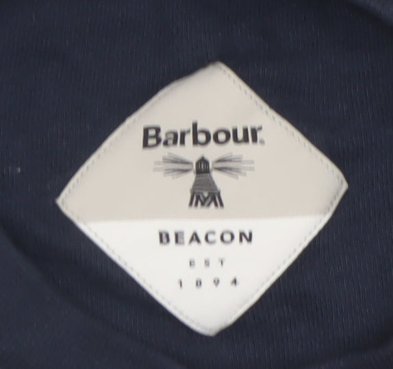 Barbour Beacon Men's Blue Cotton Pullover Sweatshirt Size S