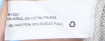 Gap Women Grey Crew Neck Long Sleeve Pullover Jumper Size L