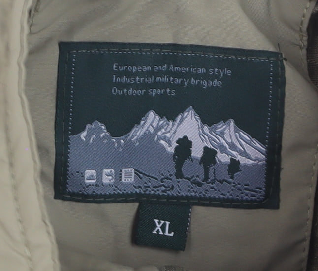 Outdoor Mens Beige XL Bodywarmer Waistcoat Hiking Gilet