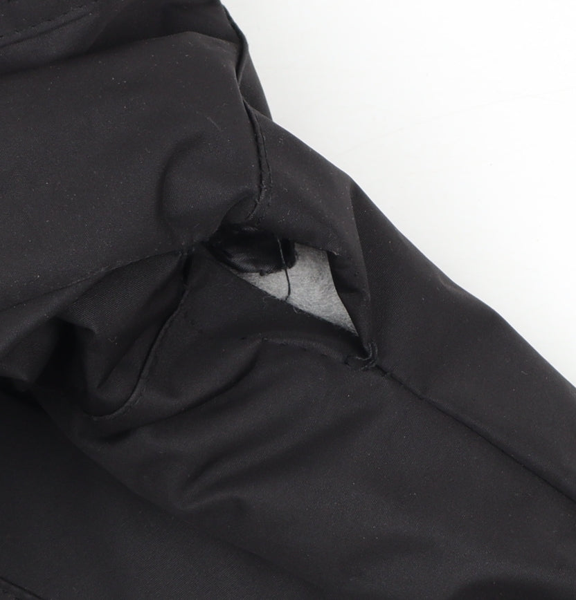 No Fear Men's Black XS Hooded Waterproof Parka Jacket