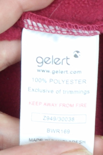 Gelert Womens Red Fleece Bodywarmer Waistcoat Size 16