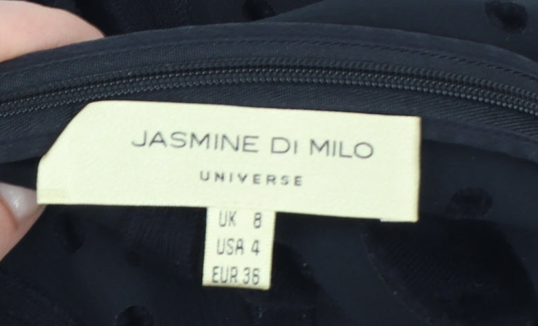Jasmine Di Milo Women’s Black Size 8 Bodycon Stretch Cocktail Dress