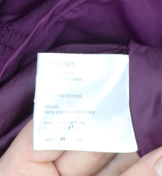 Centigrade Women's Purple Quilted Mid-Length Coat Size L