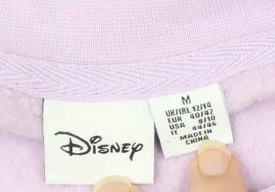 Disney Stitch Lilac Women's Sweatshirt UK 12/14 Medium Cotton Blend