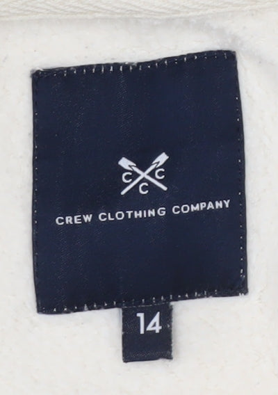 Crew Clothing Company Women’s Ivory Cotton Blend Sweatshirt Size 14