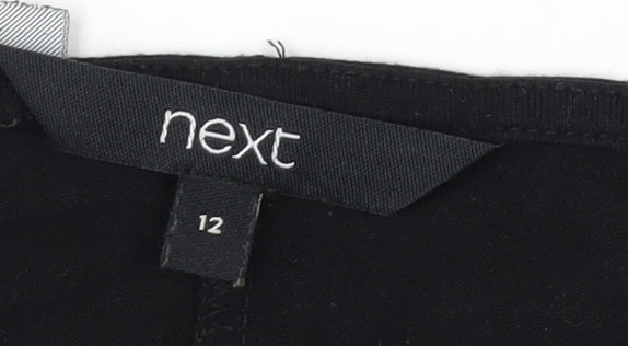 Next Women's Black Star Embroidered Long Sleeve T-Shirt Size 12
