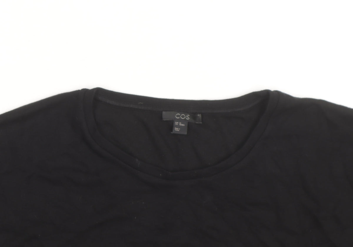 COS Women's Black Cotton Sleeveless Pullover Jumper M