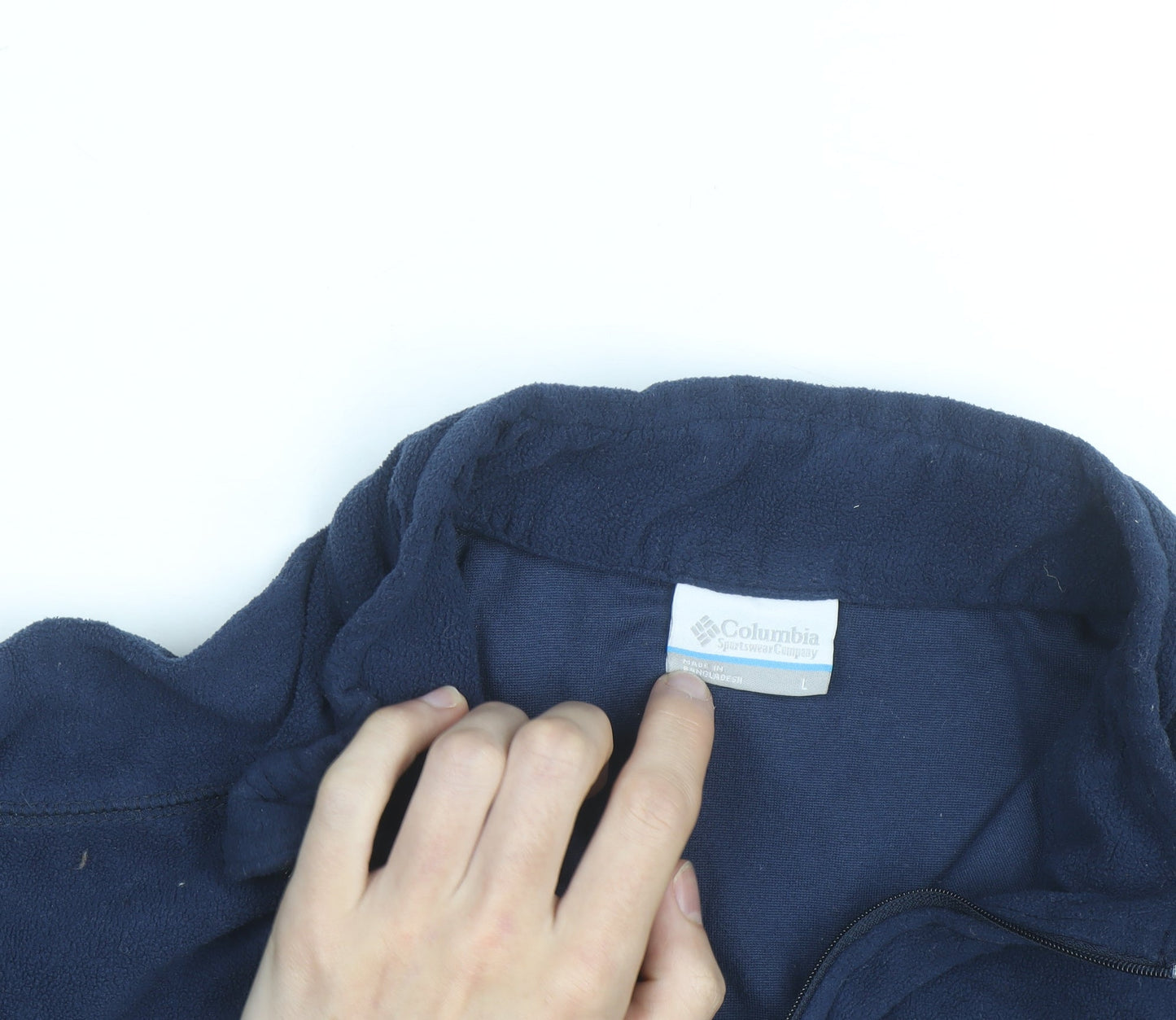 Columbia Men's Blue Fleece 1/4 Zip Pullover Sweatshirt Size L