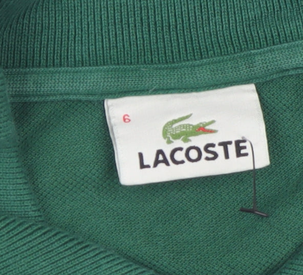 Lacoste Men's Green Polo Shirt Size 2XL Cotton Short Sleeve Classic Fit