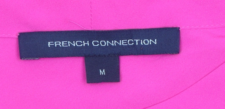 French Connection Women Pink Sleeveless High Neck Blouse M