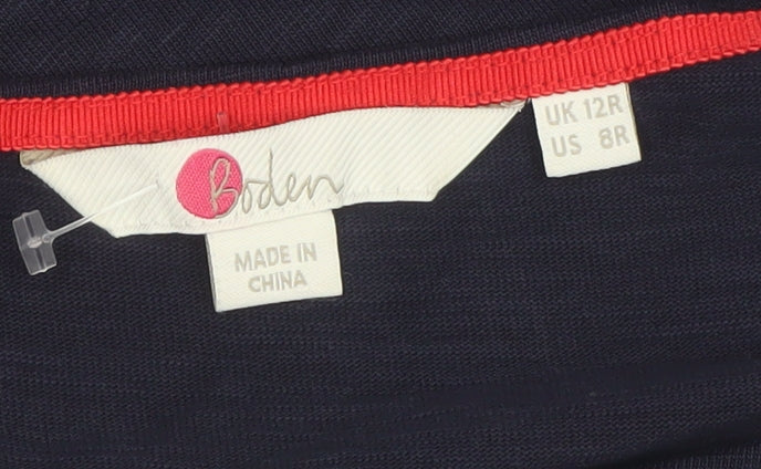 Boden Women's Blue Cotton Shift Dress Size 12 Knee Length