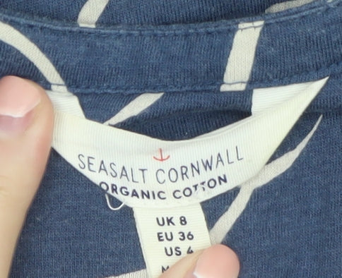 Seasalt Cornwall Women's Blue Size 8 Fit & Flare Midi Dress