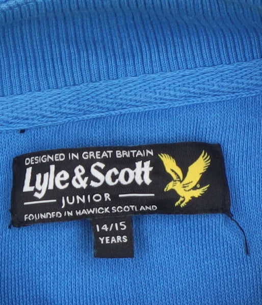 Lyle & Scott Boys Blue Full Zip Track Jacket 14-15 Years