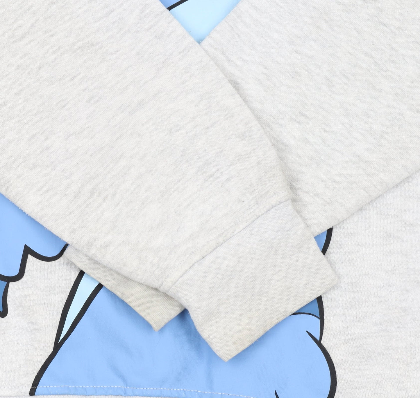 Disney Women Grey Stitch Sweatshirt Size 12/14 Crew Neck Pullover