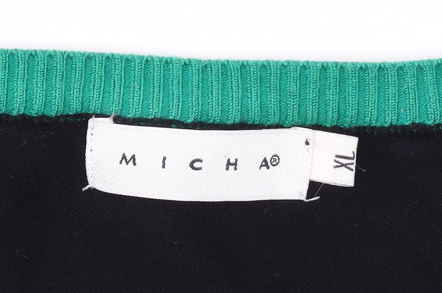 Micha Women's Black Henley Knit Jumper XL