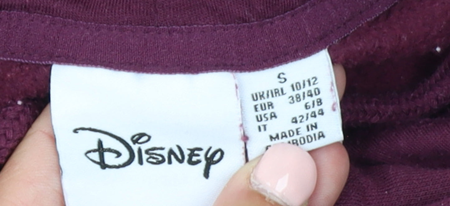 Disney Women’s Burgundy Minnie Mouse Pullover Hoodie Size 10/12