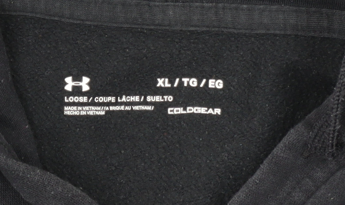 Under Armour Men's Black XL Full Zip Hoodie ColdGear Fleece