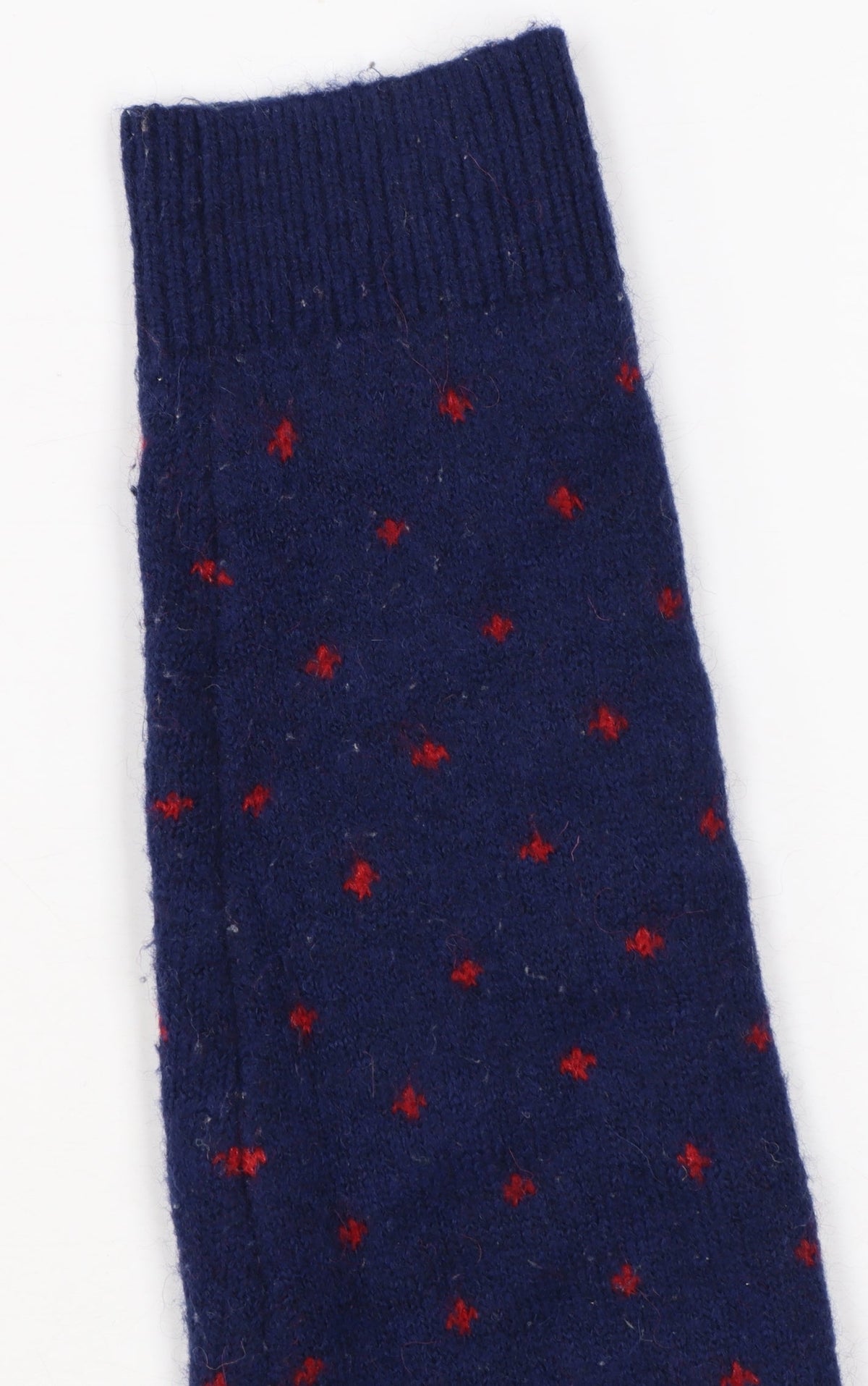 Uniqlo Women Blue Red Polka Dot Wool Alpaca Knit Jumper XL